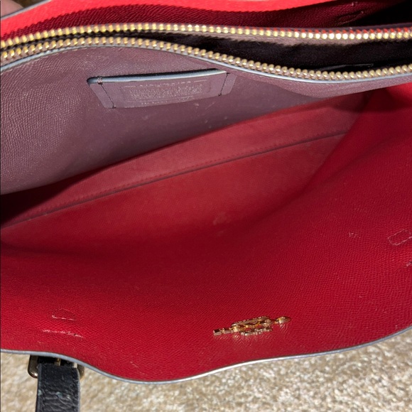 Coach Black Leather Mollie Tote- fair condition ~ As Is💕 - Picture 10 of 12